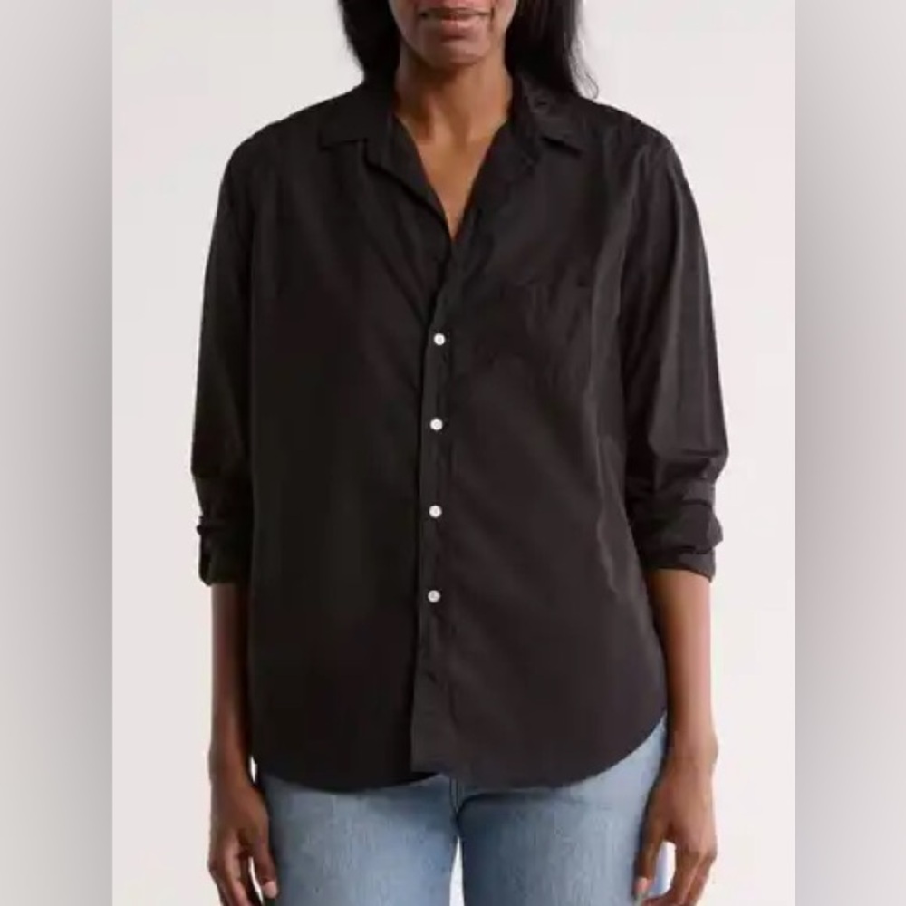 Eileen Relaxed Cotton Button-Up‎ Shirt